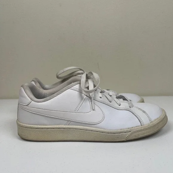 Nike Court‎ Royale White Leather Sneakers Women's Size 8.5 Athletic Shoes - Picture 2 of 6
